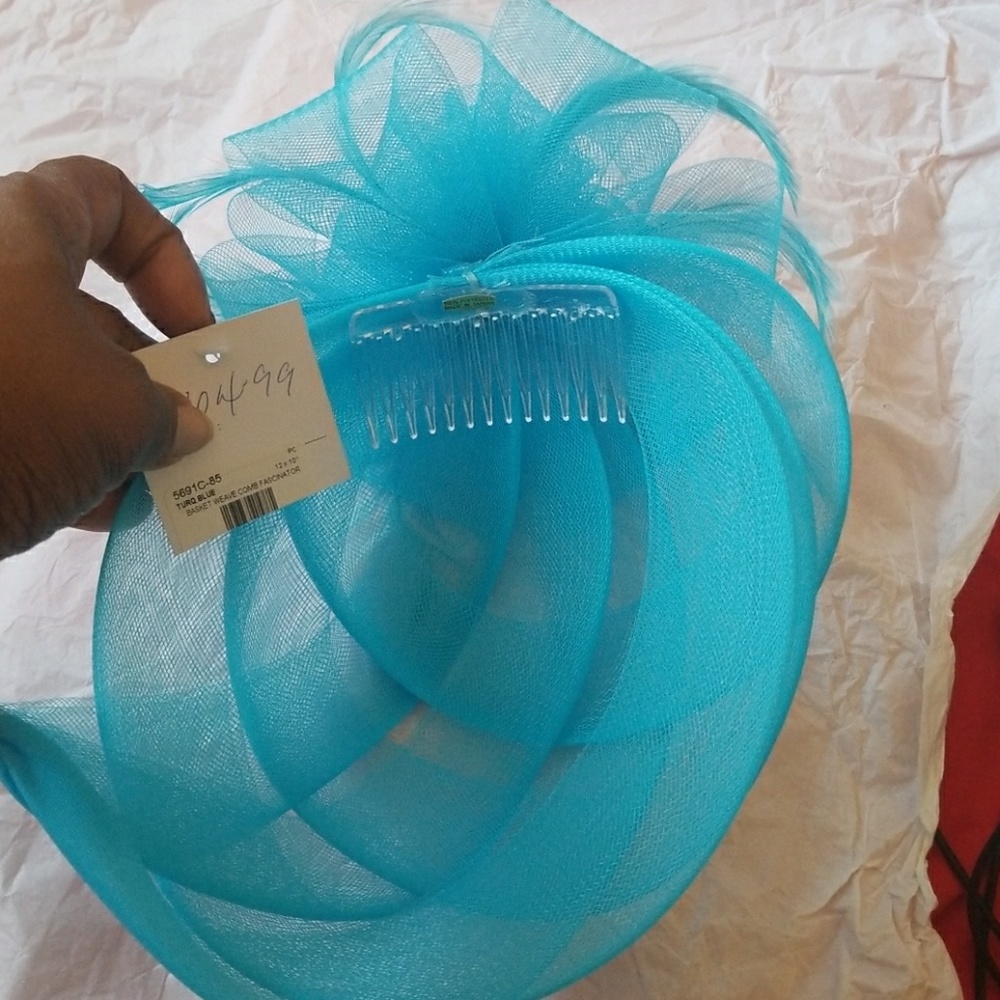 Lilac & Turquoise fascinators - Picture 4 of 5